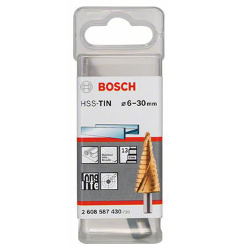 Bosch stepenasta HSS TiN burgija,prihvat sa 3 površine 2608587430	-1