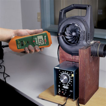 Extech kombinovani kontaktni i optički merač brzine/broja obrtaja sa ugrađenim IC termometrom RPM 10-1