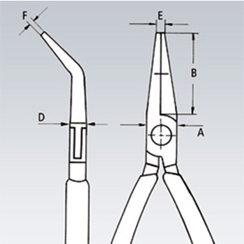 Knipex elektroničarska klešta za hvatanje ESD pod uglom 45° 115mm 35 42 115 ESD-1