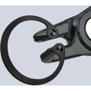 Knipex precizna klešta za unutrašnje sigurnosne prstenove sa graničnikom kriva 210mm 48 41 J31-3