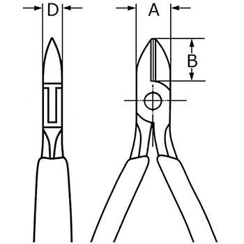 Knipex precizne kose sečice za elektroniku sa stezaljkom 125mm 79 62 125-7
