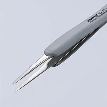Knipex precizna pinceta sa gumenim ručkama ESD tupa 123mm 92 21 11 ESD-3