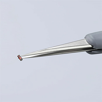Knipex precizna pinceta sa gumenim ručkama ESD špicasta 112mm 92 21 12 ESD-4