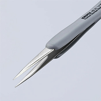 Knipex precizna pinceta sa gumenim ručkama ESD špicasta 130mm 92 21 14 ESD-3
