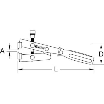 KS Tools klešta za creva za zatezanje okretnim momentom 270mm 115.1056-5