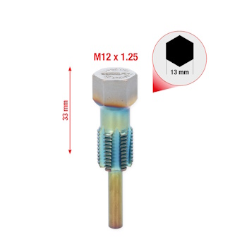KS Tools rezač navoja sa vodećim vijcima za temperaturne senzore M12X1.25 150.2541-1