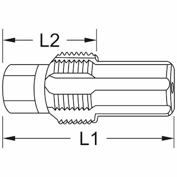 KS Tools rezač navoja sa vodećim vijcima za temperaturne senzore M12X1.25 150.2541-4