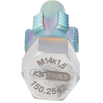 KS Tools rezač navoja sa vodećim vijcima za temperaturne senzore M14x1.5 150.2542-2