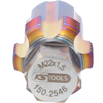 KS Tools rezač navoja sa vodećim vijcima za temperaturne senzore M22x1.5 150.2546-2