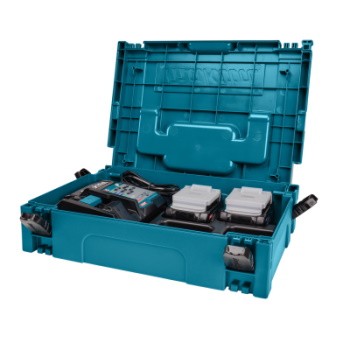 Makita set punjač i 2 baterije XGT u Makpac koferu DC40RC,BL4025x2 191U00-8 191V27-4-1