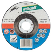 Wolfcraft rezna ploča za metal izbočena Ø125 mm 8461000