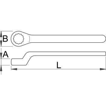 Unior ključ okasti jednostrani izolovan 11mm 180/2VDEDP 612186-1