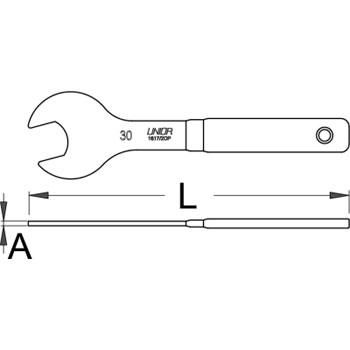 Unior ključ viljuškasti jednostrani 40mm 1617/2DP 615371-1