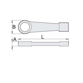 Unior ključ okasti udarni za bezbedan rad na visini 36mm 184/7-H 626348-1