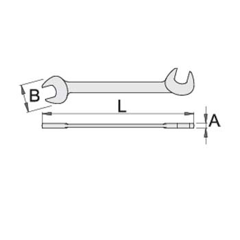 Unior ključ viljuškasti dvostrani za električare 16mm 114/2 618639-1