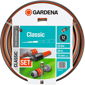 Gardena baštensko crevo 20m sa nastavcima i prskalicom u setu GA 18004-20 Gardena baštensko crevo 20m sa nastavcima i prskalicom u setu GA 18004-20