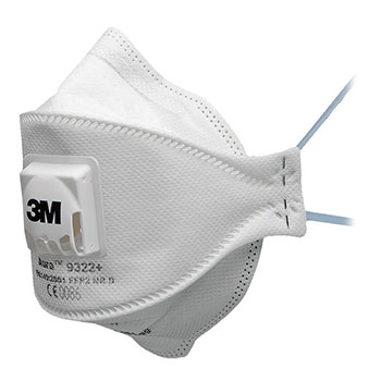 3M jednokratna sklopiva maska sa ventilom FFP2 9322+ (10 komada) 3M jednokratna sklopiva maska sa ventilom FFP2 9322+ (10 komada)