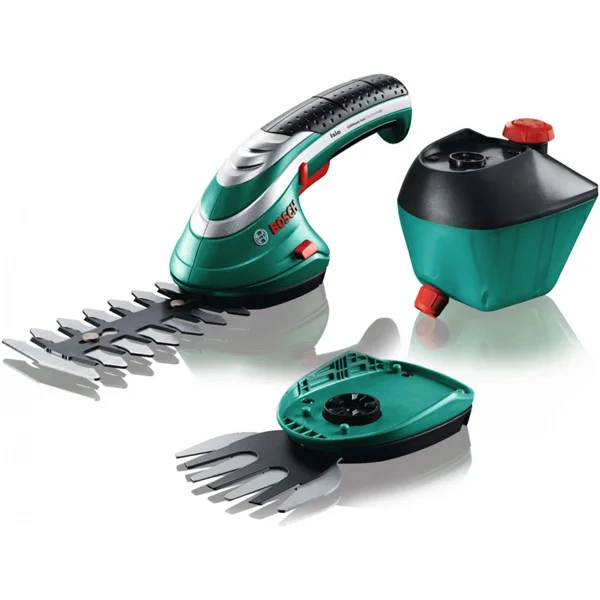 Bosch set akumulatorskih makaza za žbunje i travu + prskalica 060083310G