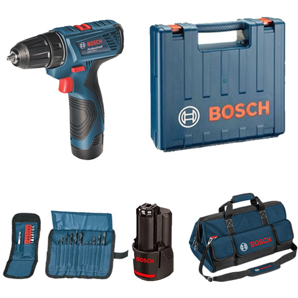 Bosch set GSR 120-Li akumulatorska bušilica-odvrtač + 11-delni set bitova + 12-delni set burgija 06019F7004 Bosch set GSR 120-Li akumulatorska bušilica-odvrtač + 11-delni set bitova + 12-delni set burgija 06019F7004