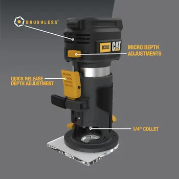 CAT aku glodalica 18V 1/4 CAT aku glodalica 18V 1/4