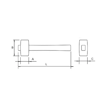 EGA Master čekić za kamen sa fiberglas drškom 260mm 69667 EGA Master čekić za kamen sa fiberglas drškom 260mm 69667