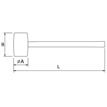 EGA Master čekić gumeni 69726-1