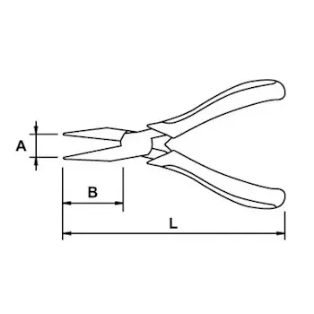 EGA Master klešta špic prava 125mm 62242 EGA Master klešta špic prava 125mm 62242