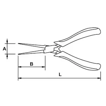 EGA Master klešta špic duga za elektroniku 150mm 62246-1