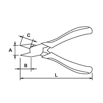 EGA Master sečice kose za elektroniku 115mm 62248-1