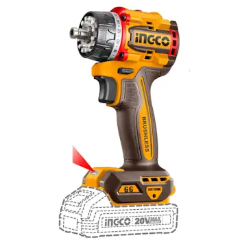 INGCO CDLI206686E aku bušilica sa izmenjivim nastavcima 66Nm 20V-1 INGCO CDLI206686E aku bušilica sa izmenjivim nastavcima 66Nm 20V-1