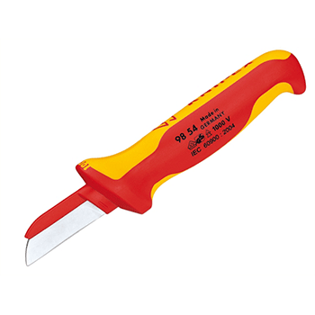 Knipex nož za električare 1000V VDE ravni pokriven 190mm 98 54-1