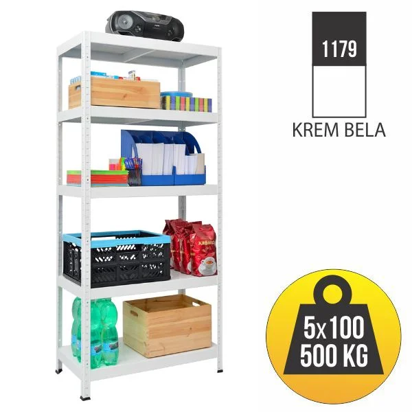 Metalna polica Drumy 180x100x40 5x100kg Metalna polica Drumy 180x100x40 5x100kg