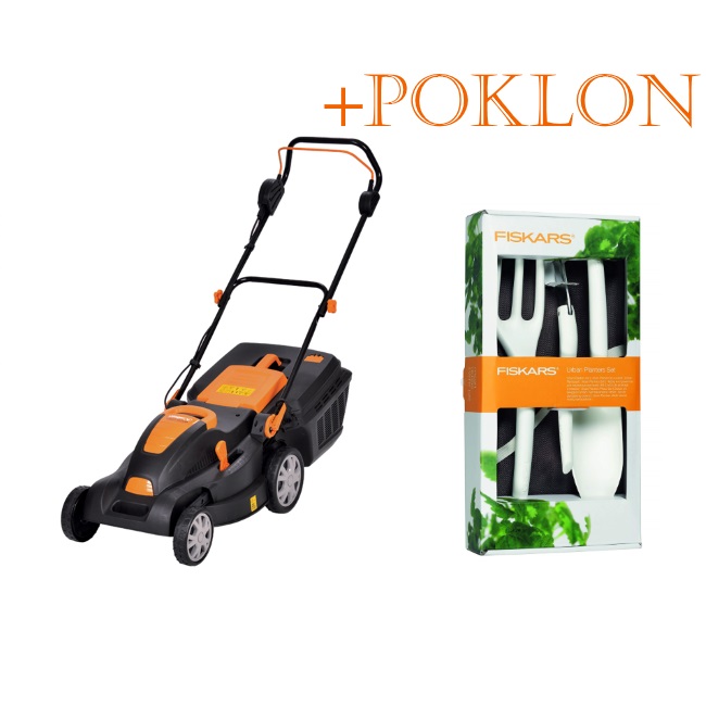 Villager električna kosačica Villy 1600 P + POKLON Fiskars urban garden set Villager električna kosačica Villy 1600 P + POKLON Fiskars urban garden set