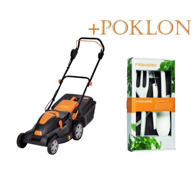 Villager električna kosačica Villy 1600 P + POKLON Fiskars urban garden set