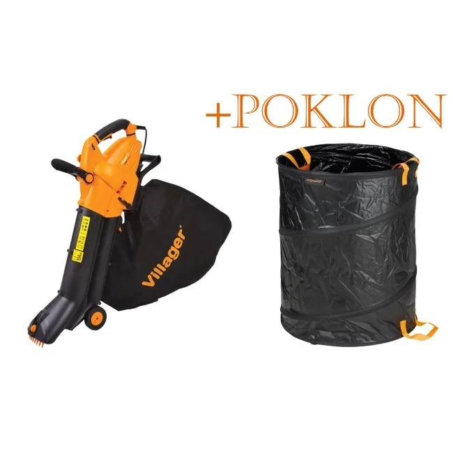 Villager električni duvač i usisivač za lišće VEBV 3000 + POKLON Fiskars vreća za otpad Villager električni duvač i usisivač za lišće VEBV 3000 + POKLON Fiskars vreća za otpad