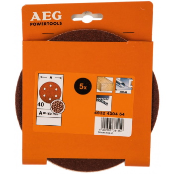 Aeg brusni papir 150mm 5/1 4932430454 Aeg brusni papir 150mm 5/1 4932430454