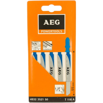 Aeg list ubodne testere 55 x 1,2 mm set 5/1 4932352150-2