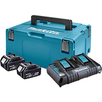 Makita LXT komplet za napajanje 197504-2 (2 x BL1840B + DC18RD)-1