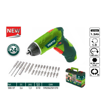 Verto akumulatorski odvijač 3.6V 50G137 Verto akumulatorski odvijač 3.6V 50G137