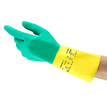 Ansell zaštitne rukavice kiselootporne Bi Color 87-900-1