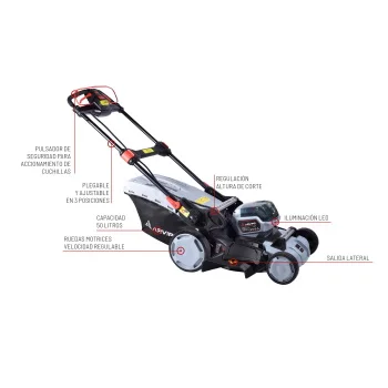 Arvipo kosačica na baterije LM 37 sa 2 baterije-4 Arvipo kosačica na baterije LM 37 sa 2 baterije-4