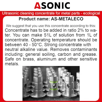 Asonic koncentrat za čišćenje 5l AS-METALECO-5 Asonic koncentrat za čišćenje 5l AS-METALECO-5