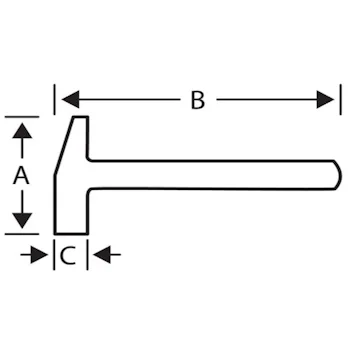 Bahco bravarski čekić sa fibreglas drškom 1500g 481F-1500 Bahco bravarski čekić sa fibreglas drškom 1500g 481F-1500