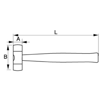 Bahco plastični čekić 55mm 3625W-55-2