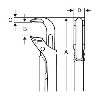 Bahco cevna klešta - švedska - 90° 1 1/2 Bahco cevna klešta - švedska - 90° 1 1/2