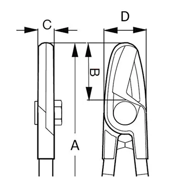 Bahco sečice za kablove 210mm 2260 G-210-4