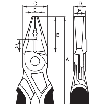 Bahco kombinovana klešta 200mm 2630D-200-5