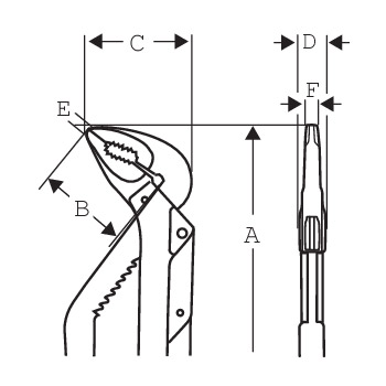 Bahco klešta papagaj 210mm 8223-4