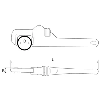 Bahco aluminijumski ključ za cevi 48 Bahco aluminijumski ključ za cevi 48