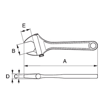 Bahco podešavajući ključ za teške uslove rada 750mm 97C-4